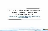 RURAL WATER SUPPLY AND SANITATION HANDBOOK Handbook for... · RURAL WATER SUPPLY AND SANITATION HANDBOOK FOR EXTENSION WORKERS ... Cylinder assembly for U3 (left) ... Tiger Toilet