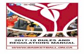 COACH/TEAM RESPONSIBILITIES ONTARIO BASKETBALL | 2 · ONTARIO BASKETBALL | 2 TABLE OF CONTENTS ... and this Rules and Regulations Manual with ... Any participants signed to an Ontario