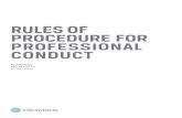 RULES OF PROCEDURE - CFA Institute · rules of procedure for ... Hearing Panel, Appeal Panel, Review Panel or Summary Suspension ... The Governing Documents and the CFA Program Rules