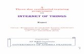 Internet of Things - Andhra PradeshAPHRDI/2016/12_D… · e 1 A Three day residential training programme on Internet of Things Report Venue : Bhagawan Sri Venkaiah Swamy Ashramam