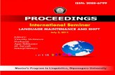 International Seminar “Language Maintenance and Shift ...eprints.undip.ac.id/53977/1/International_Proceeding_UNDIP_July__2... · KEARIFAN LOKAL SEBAGAI BAHAN AJAR BAHASA INDONESIA