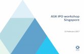 ASX IPO workshop Singapore · ASX listing rules and guidance for Asian-based companies –James Rowe, Manager, ... Thailand (26) Malaysia (27 ... New Zealand (36) Source: S&P World
