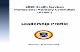 2018 Health Services Professional Advisory Committee … emails to HSPA .USPHS@gmail.com 7777--7 --7 2018 HSPA Leadership Profile Executive ommittee HSPAC Term: Non-Voting Member Email: