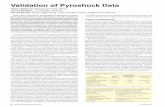 Validation of Pyroshock Data - Sound and Vibrationsandv.com/downloads/1203bate.pdf · frequencies.2,3,4,5 Pyroshock or pyrotechnic shock originates from ... Validation of Pyroshock