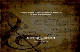 Wappingers Central School District Music Department Central School District Music Department Spring Concert 7:00pm May 12, 2016 . ... Ed Huckeby Music from The ...