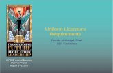 Uniform Licensure Requirements - NCSBN · Uniform Licensure Requirements Brenda McDougal, Chair ULR Committee. ... Chair, Forensic and ... Revised ULR Education, Exam and Licensure