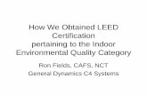 How We Obtained LEED Certification - Home - National Air ... · How We Obtained LEED Certification ... of the Sheet Metal and Air Conditioning National Contractors Association (SMACNA)