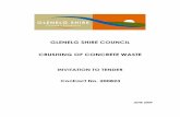 GLENELG SHIRE COUNCIL CRUSHING OF … SHIRE COUNCIL Crushing of Concrete Waste Contract No. CT 200823 SECTION 1 - TENDER CONDITIONS June 2009 CONTRACT NO. CT 200823 SECTION 1 – TENDER
