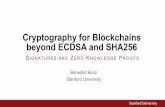 Cryptography for Blockchains beyond ECDSA and … · Overview 1.Signatures 1.ECDSA 2.BLS 3.Threshold Signatures 4.Ring Signatures 5.Blind Signatures 2.Zero-Knowledge Proofs 1.An illustrative