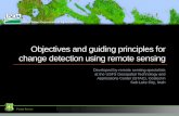 Objectives and guiding principles for change detection ... · Objectives and guiding principles for change detection using remote sensing ... Guiding Principles ... 1986-1989 Landsat