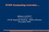 STAR Computing overvie · 2003-12-11 · STAR Computing overview ... Jérôme LAURET jlauret@bnl.gov ... you in the list of STAR collaborators ... Email account at RCF Imap: {rcf