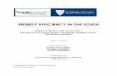 ENERGY EFFICIENCY IN THE SOUTH · ENERGY EFFICIENCY IN THE SOUTH ... calculator” that contributed to our estimates of employment and economic impacts of the energy- ... 6.2.3 Rate