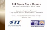 211 Santa Clara Countysantaclaracountycitiesassociation.com/presentations-and-actions_29... · 211 Santa Clara County ... Cities Association of Santa Clara County May 12, ... Several