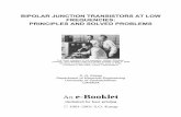 e-Booklet - University of Saskatchewan · Bipolar Junction Transistors at Low Frequencies ( S.O. Kasap, 1991-2002: v.1.1) 2 An e-Booklet BIPOLAR JUNCTION TRANSISTORS AT LOW FREQUENCIES: