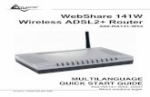 WebShare 141W Wireless ADSL2+ Router - Atlantis-Land€¦ · default è: 192.168.1.254. Premere il tasto invio. Utilizzare admin (come nome utente) e atlantis (come password). Premere