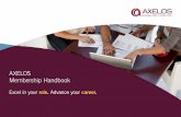 AXELOS Membership Handbook - COPARGO · MEMBERSHIP HANDBOOK This handbook contains everything you need to know about your membership including your Continuing Professional Development