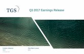 Q3 2017 Earnings Release · Q3 2017 Earnings Release. Forward-Looking Statements. 2. All statements in this presentation other than statements of historical fact, are ... Net book