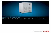 PQC - STATCON The ultra fast Power Quality Compensator · 4 PQC STATCON | Product brochure Features PQC STATCON is an advanced, reliable and user friendly solution for power quality