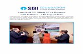 Launch of SBI GRAM SEVA Program CSR Initiative 14th August ... · Launch of SBI GRAM SEVA Program CSR Initiative ... “Our job is to offer banking ... SBI launches Rs 240 crore smart