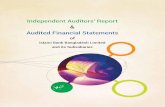 Independent Auditors’ Report Audited Financial Statements · statements of the Bank based on our audit. We conducted our audit in accordance with Bangladesh Standards on Auditing