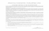 MONNO CERAMIC INDUSTRIES LTDmonno-group.com/wp-content/uploads/2016/06/MCI-Annual-Report-for... · Monno Ceramic Industries Ltd. ... Statement of Financial Position of Monno Ceramic