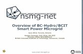 Overview of BC-Hydro/BCIT Smart Power Microgrid · BC-Hydro/BCIT Microgrid Deliverables –Unique platform to offer Smart Grid training for students, faculty and industry professionals