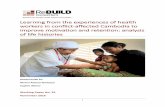 Learning from the experiences of health workers in ... · 1 Learning from the experiences of health workers in conflict-affected Cambodia to improve motivation and retention: analysis