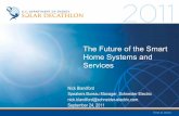 The Future of the Smart Home Systems and Services · The Future of the Smart Home Systems and Services Nick Blandford ... -ZigBee Smart Energy -Integrate with utility smartmeter