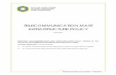TELECOMMUNICATION MAST INFRASTRUCTURE POLICY · telecommunication mast infrastructure policy april 2015 proposed telecommunication mast infra-structure policy: review of the cellular