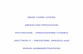 NEW YORK STATE MEDICAID PROGRAM PHYSICIAN – PROCEDURE ... · medicaid program . physician – procedure codes . section 2 ... classification of evaluation and management (e/m) ...