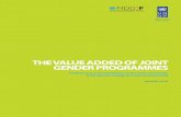 THE VALUE ADDED OF JOINT GENDER PROGRAMMESmdgfund.org/sites/default/files/Portfolio Analysis MDG-F Gender... · THE VALUE ADDED OF JOINT GENDER PROGRAMMES ... Strengthening Legislative