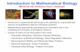 Introduction to Mathematical Biology - UC Santa atzberg/pmwiki_intranet/uploads/Teaching2010... ·
