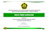 WASTE POWER GENERATION - mofa.go.jp · contents • indonesia energy condition 3 • national energy mix target 5 • why waste power generation? 7 • waste potential 9 • installed