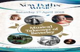 Saturday 7 th April 2018 - newpathsmusic.com€¦ · PARISH HALL MASONIC TEMPLE PETER HALL VIOLINS EAST RIDING ... New Paths performers play on the deck of the ... beautiful Quintet