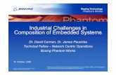 Industrial Challenges in Composition of Embedded …€¢Operation in a SoS Network 1980 avionics 1990 avionics 2005 Avionics 0 Software Size Radar Weapons Nav Sensors Weapon Management