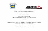 AUPE Collective Agreement - University of Lethbridge · 51 Career Progress Increments ... on this schedule will receive their benefits prorata. (h) Appointment Type (i) ...