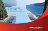 Pursuing Excellence - Ingersoll Rand · Pursuing Excellence ustainability upplement Message from Our Chairman and CEO ... critical to our customers and at the heart of Ingersoll Rand’s