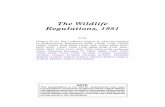 The Wildlife Regulations, 1981 - Saskatchewanqp.gov.sk.ca/documents/English/Regulations/Regulations/W13-1R1.pdf · The Wildlife Regulations, 1981 being Chapter W-13.1 Reg 1 (effective