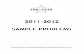 TRIG*STAR t--~ - SDSPLS · trig*star t--~ 2011-2012 sample problems ... trig-star problem local contest print name known: distance ab = 178.20 distance bc = 373.58 required answer