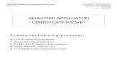 Qualified Applicator Certificate Packet - cdpr.ca.gov · state of california qualified applicator certificate packet (rev 05/18) departmentof pesticide regulation pest management