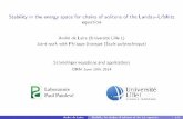 Stability in the energy space for chains of solitons of ...math.univ-lille1.fr/~delaire/M2-2014/talk-marseille.pdf · y Stabilit in the energy space r fo chains of solitons Landau
