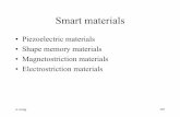 Piezoelectric materials • Shape memory materials ...depts.washington.edu/mictech/optics/sensors/week3.pdf · • Shape memory materials • Magnetostriction materials • Electrostriction