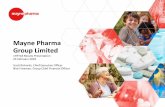 Mayne Pharma Group Limited · This presentation contains forward-looking statements that involve ... Actual future events may vary materially from the ... MCS 14.2 15.5 10% 14.2 15.5