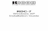 Windows XP Installation Guide - RICOH IMAGING · II. Installation procedure ... RDC-7 Windows XP Installation Guide - 3 1. ... warning message (See Figure 3.), but