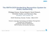 The RWTH-OCR Handwriting Recognition System for Arabic ...· The RWTH-OCR Handwriting Recognition