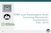 TPEP and Washington State Learning Standards: … · implement CCR standards using a 2-pronged approach ... Reading, writing and speaking ... Critical Thinking 69% 68%