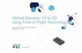 Optical Sensing: 1D to 3D using Time-of-Flight Technology · Proximity, ALS, Optical navigation, ... Smartphone proximity sensor detects user’s head during a phone ... FlightSense