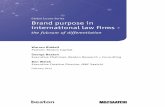 Brand purpose in international law firms - beatonglobal · Brand purpose in international law firms - ... of lead partners and thought leadership activities. ... business community