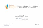 Advancing Research to Treatments: Unmet Needs In …braintumor.org/assets/docs/advanced-research/integrated... · Unmet Needs in Glioblastoma ... glioblastomas are the most common