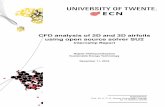 CFD analysis of 2D and 3D airfoils using open source ...essay.utwente.nl/71932/1/Internship_report.pdfCFD analysis of 2D and 3D airfoils using open source solver SU2 ... 4.4 Polar